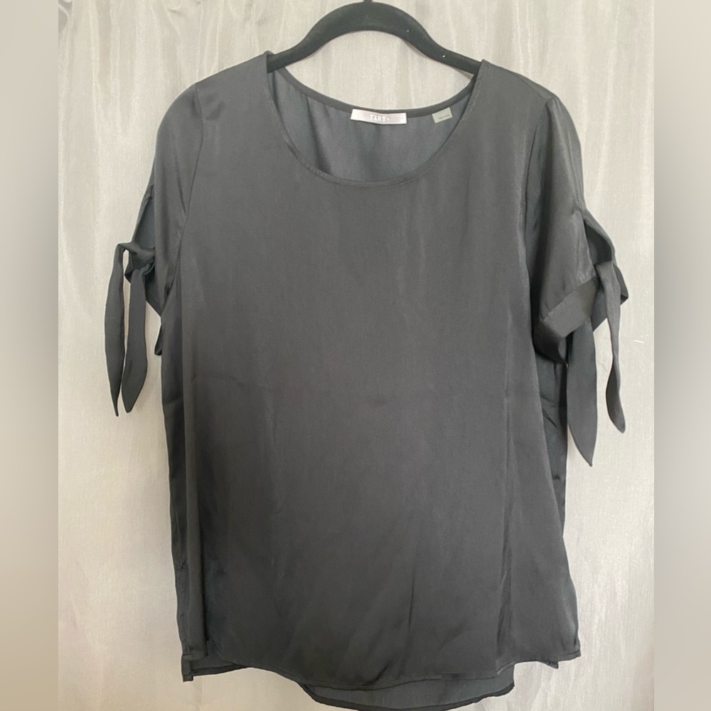 NWOT Tart Clothing Black Satiny Top Size S